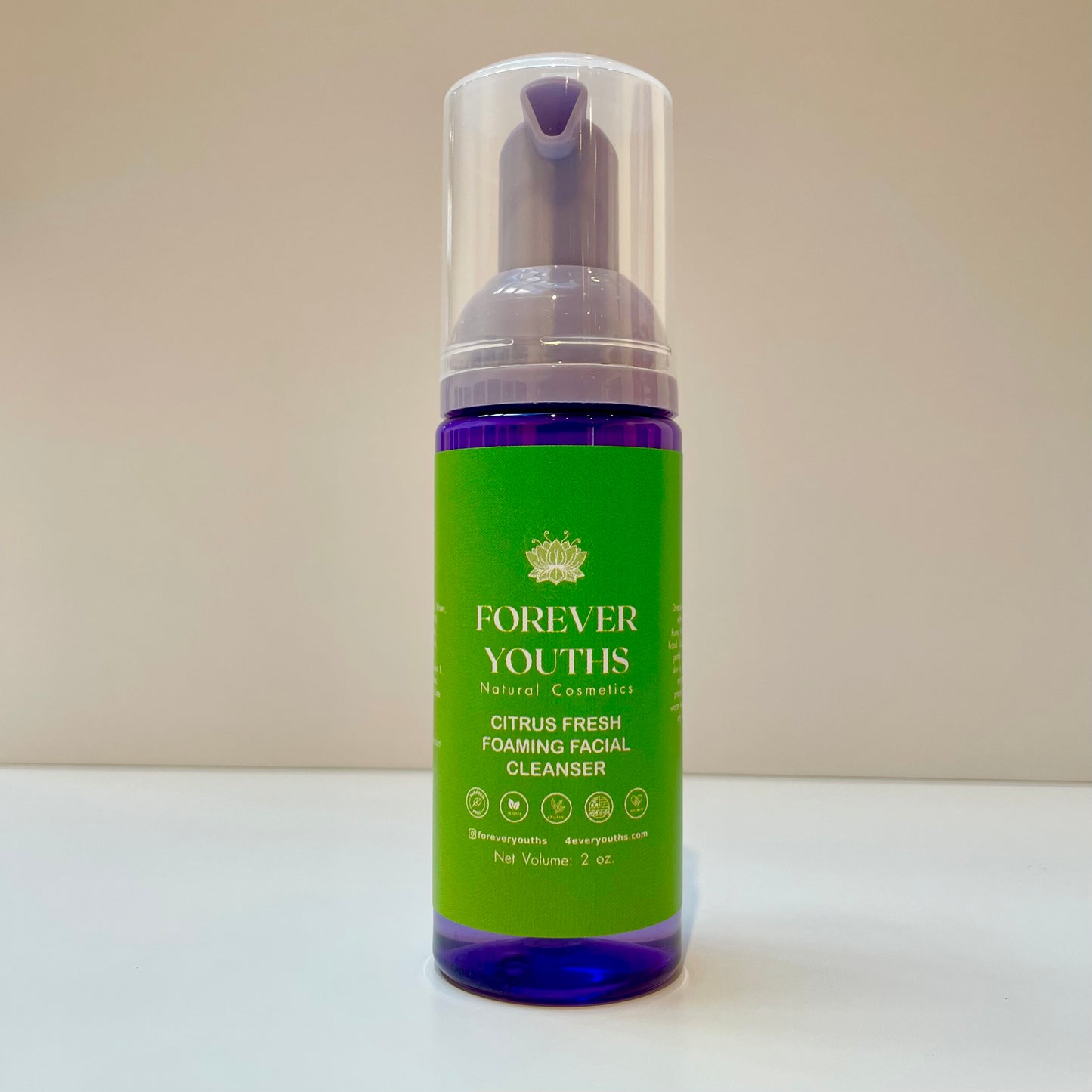 Citrus fresh foaming facial cleanser